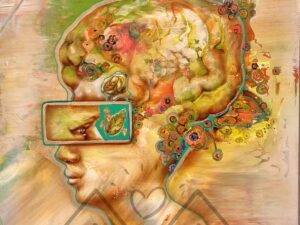 Introspectie: drieluik: 3×38-38cm