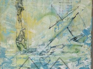 Overwinnen door samenwerking: drieluik: 3x 38-38cm