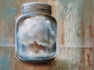 Het voedselpakket: drieluik: 3 x 38-38cm